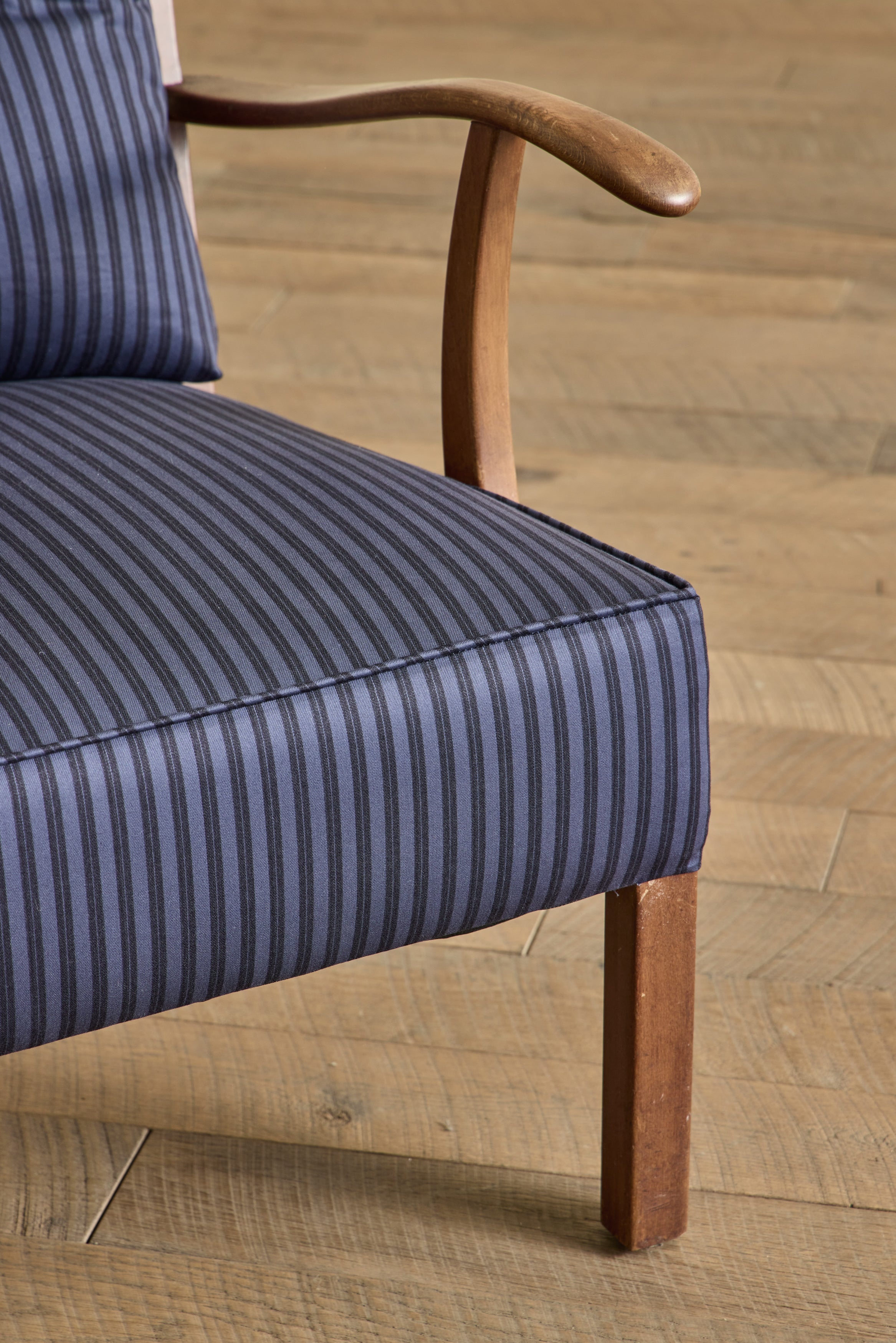Danish Beech Wood Lounge Chair