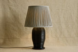Humbug Brown & White Ticking Pleated Lampshade (Multiple Styles)