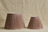 Knurl Brick Linen Pleated Lampshade (Multiple Styles)