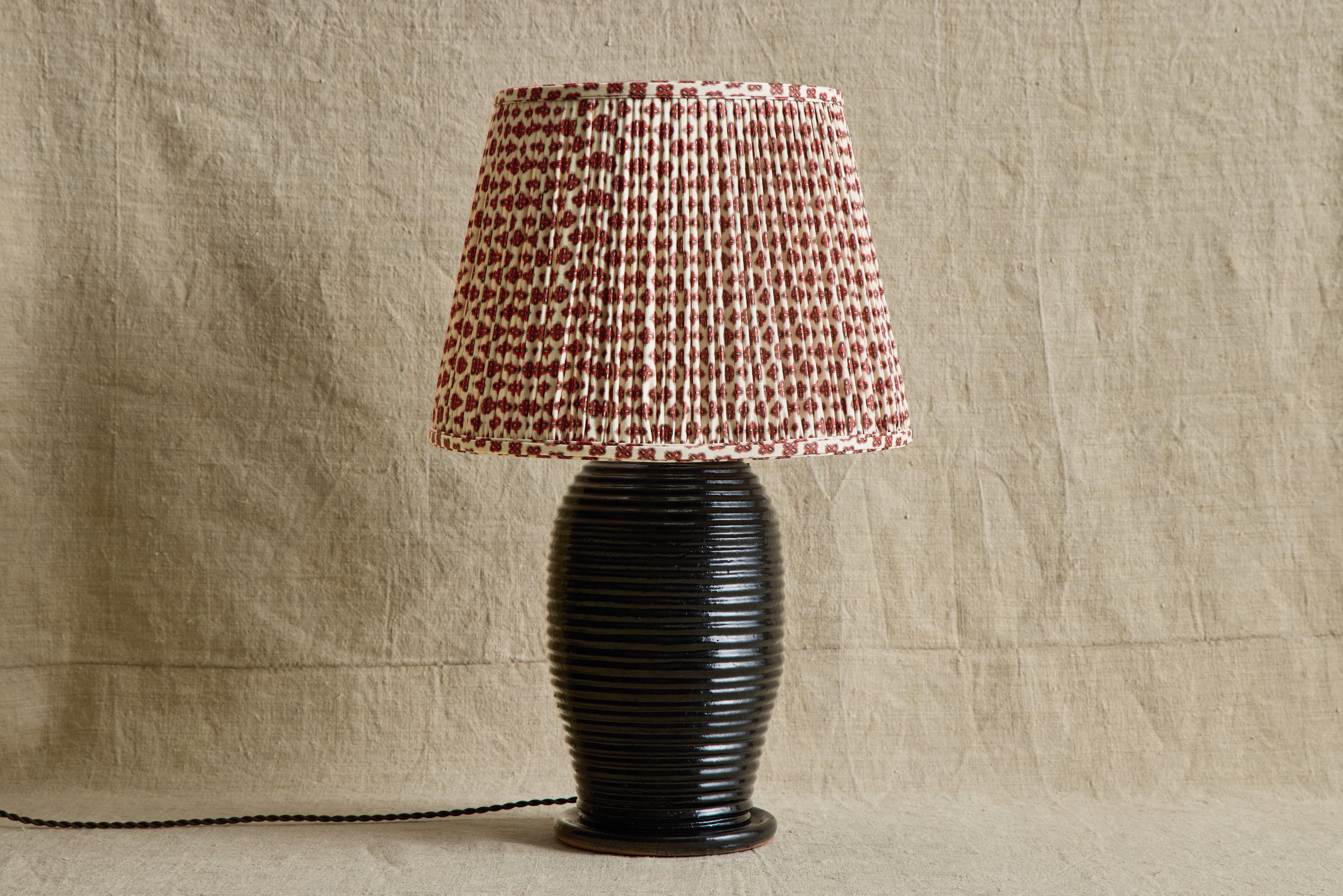 Knurl Brick Linen Pleated Lampshade (Multiple Styles)
