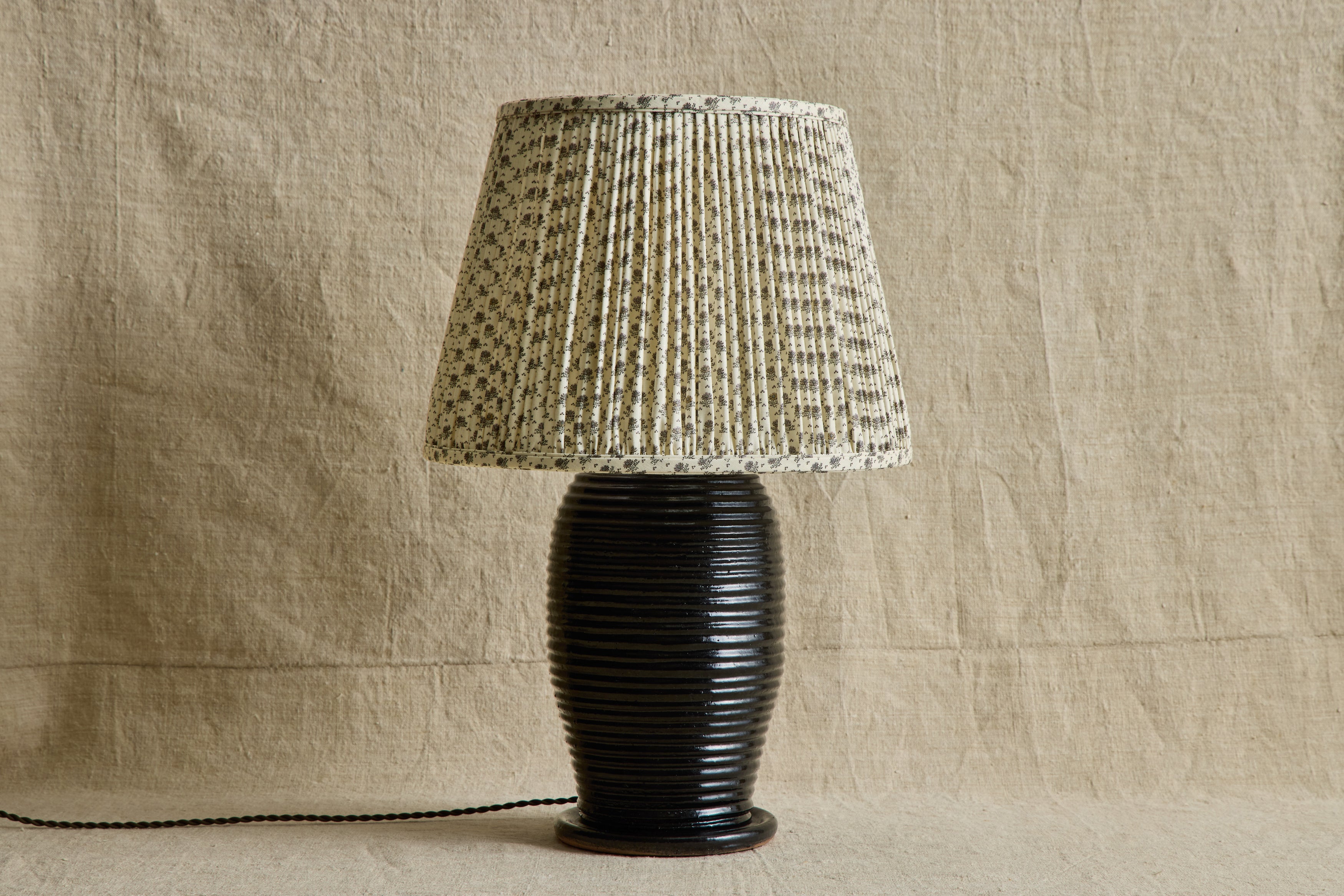 Little Weed Mauve Linen Pleated Lampshade (Multiple Styles)