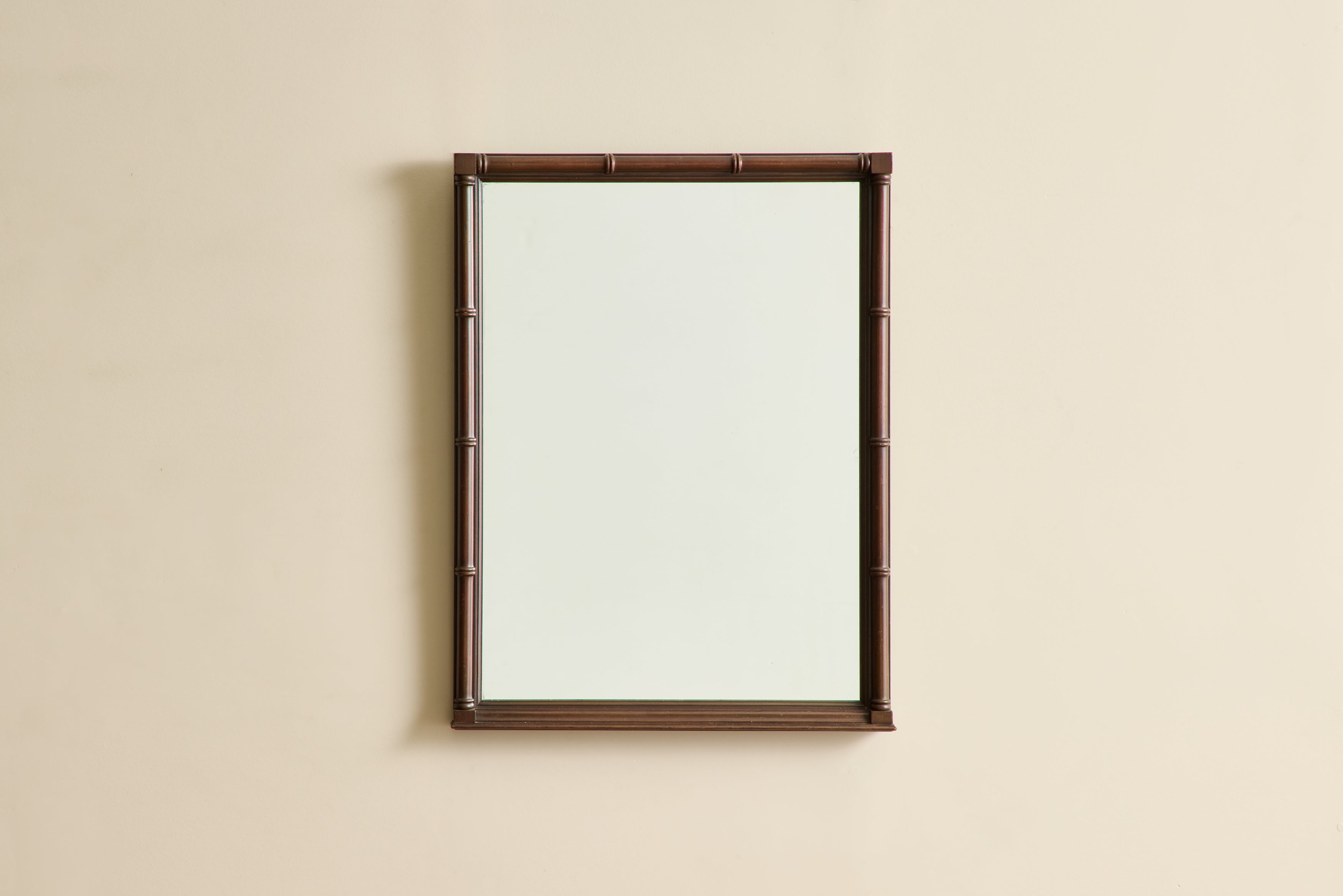 Faux Bamboo Mirror