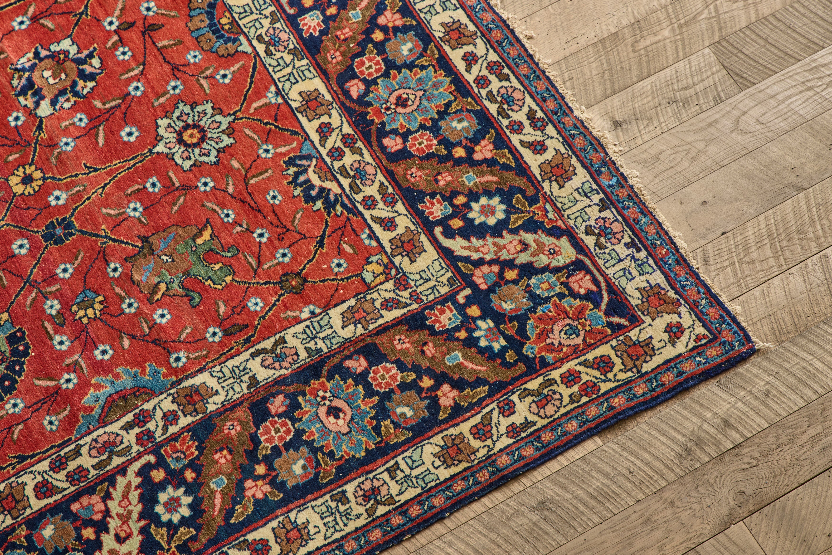 Persian Tabriz Rug 9'3 x 12'6