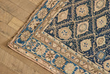 Blue & Beige Caucasian Rug 5'1 x 8'10