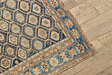 Blue & Beige Caucasian Rug 5'1 x 8'10