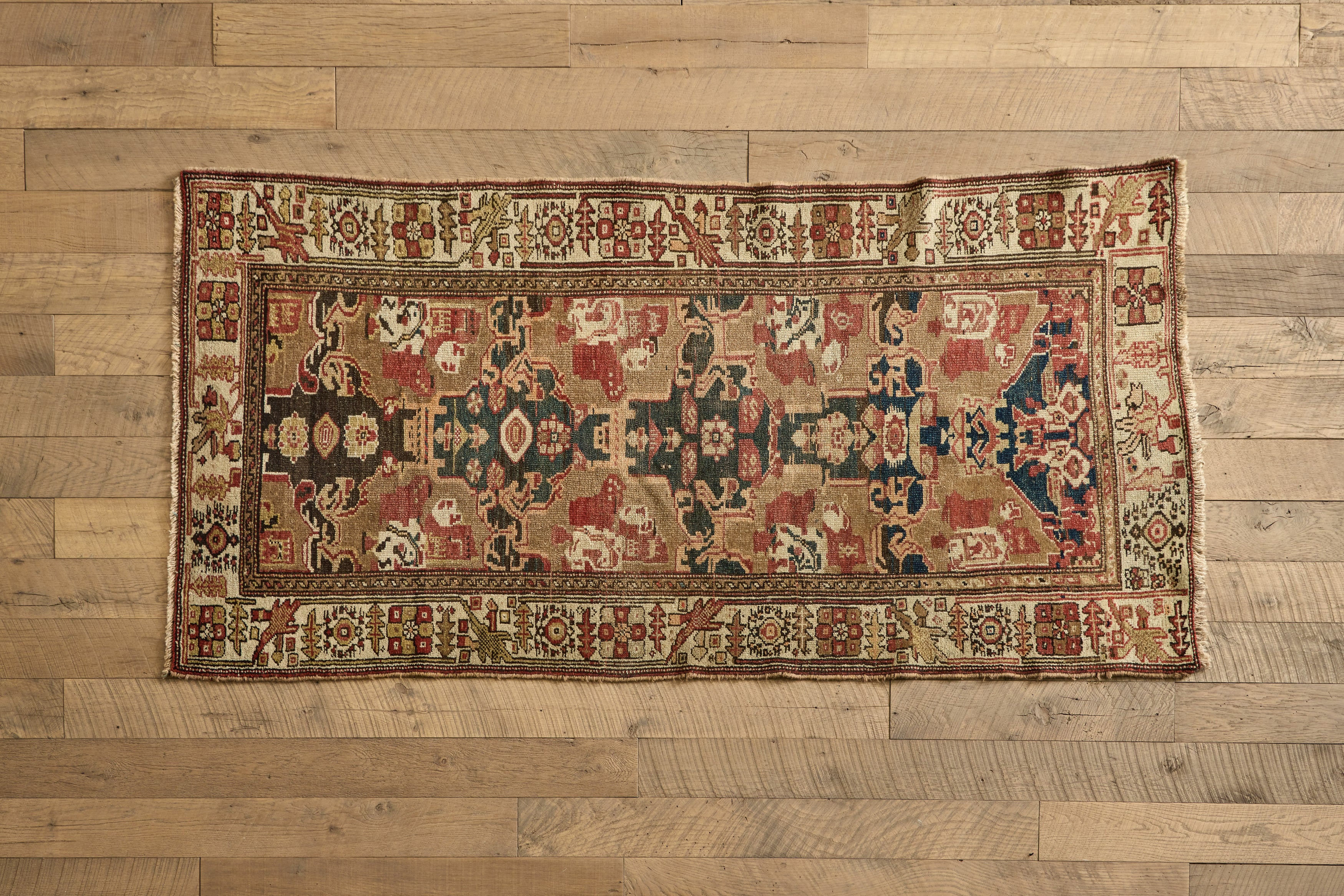 19th Century Tribal Rug 3'5 x 7