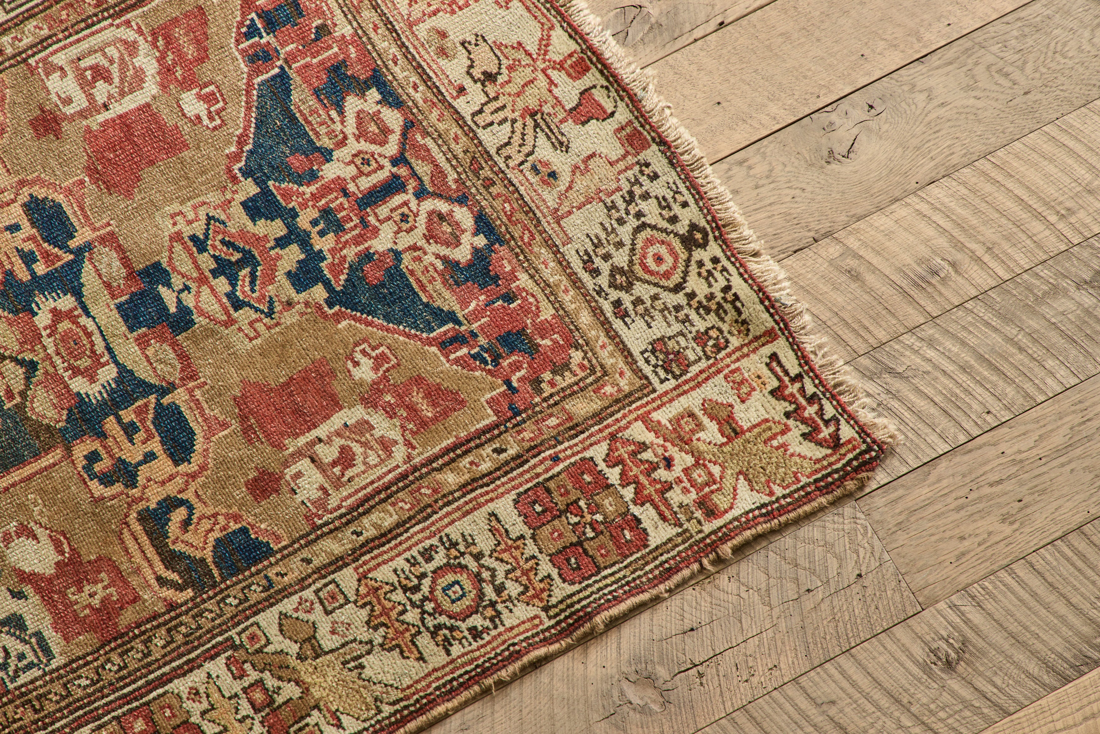 19th Century Tribal Rug 3'5 x 7