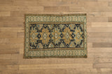 Blue & Gold Scatter Rug 3'7 x 5