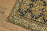 Blue & Gold Scatter Rug 3'7 x 5