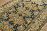 Blue & Gold Scatter Rug 3'7 x 5