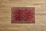 Floral Sarouk Rug 3'4 x 5'