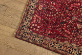 Floral Sarouk Rug 3'4 x 5'