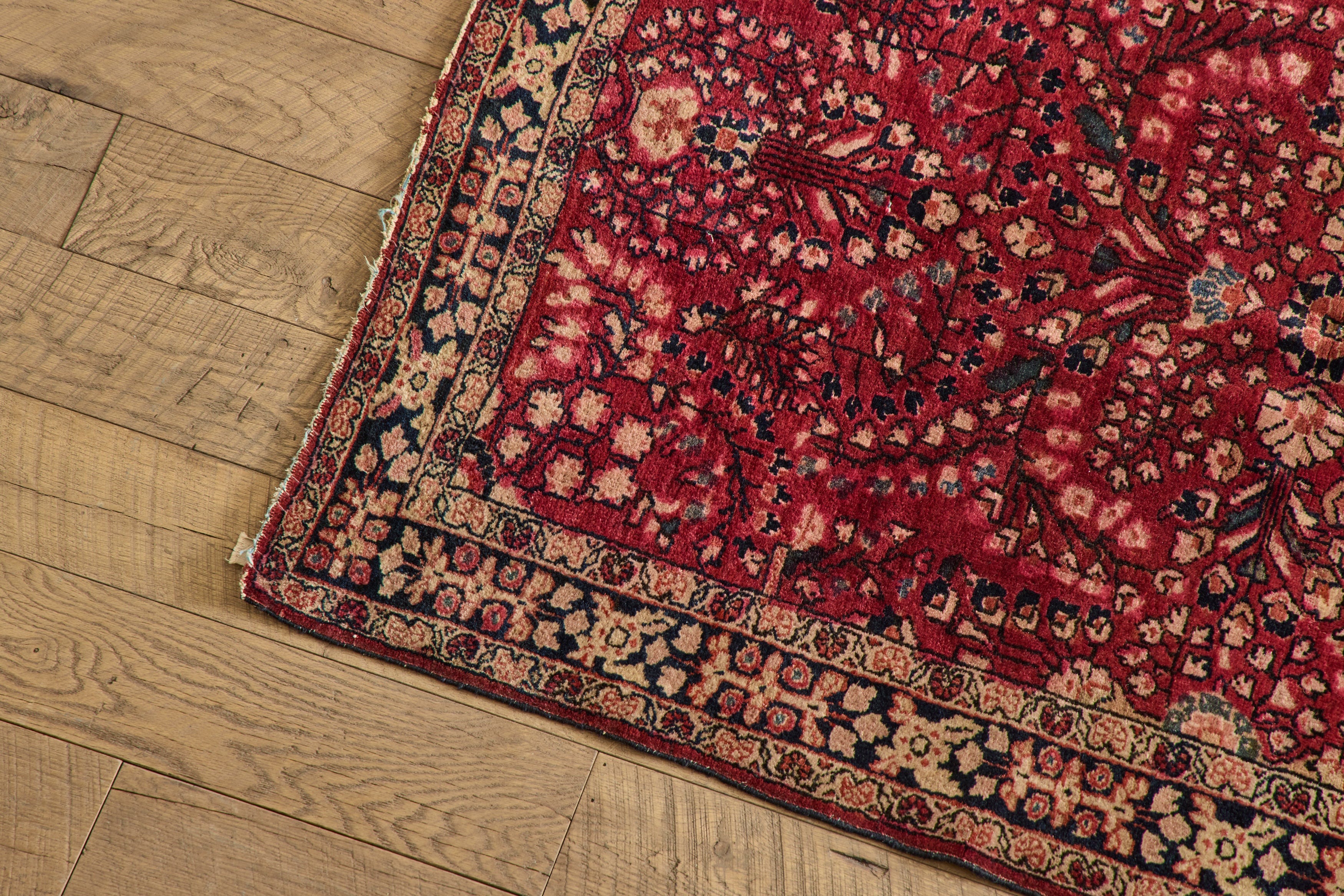 Floral Sarouk Rug 3'4 x 5'
