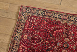 Floral Sarouk Rug 3'4 x 5'