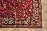 Floral Sarouk Rug 3'4 x 5'