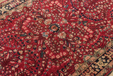 Floral Sarouk Rug 3'4 x 5'