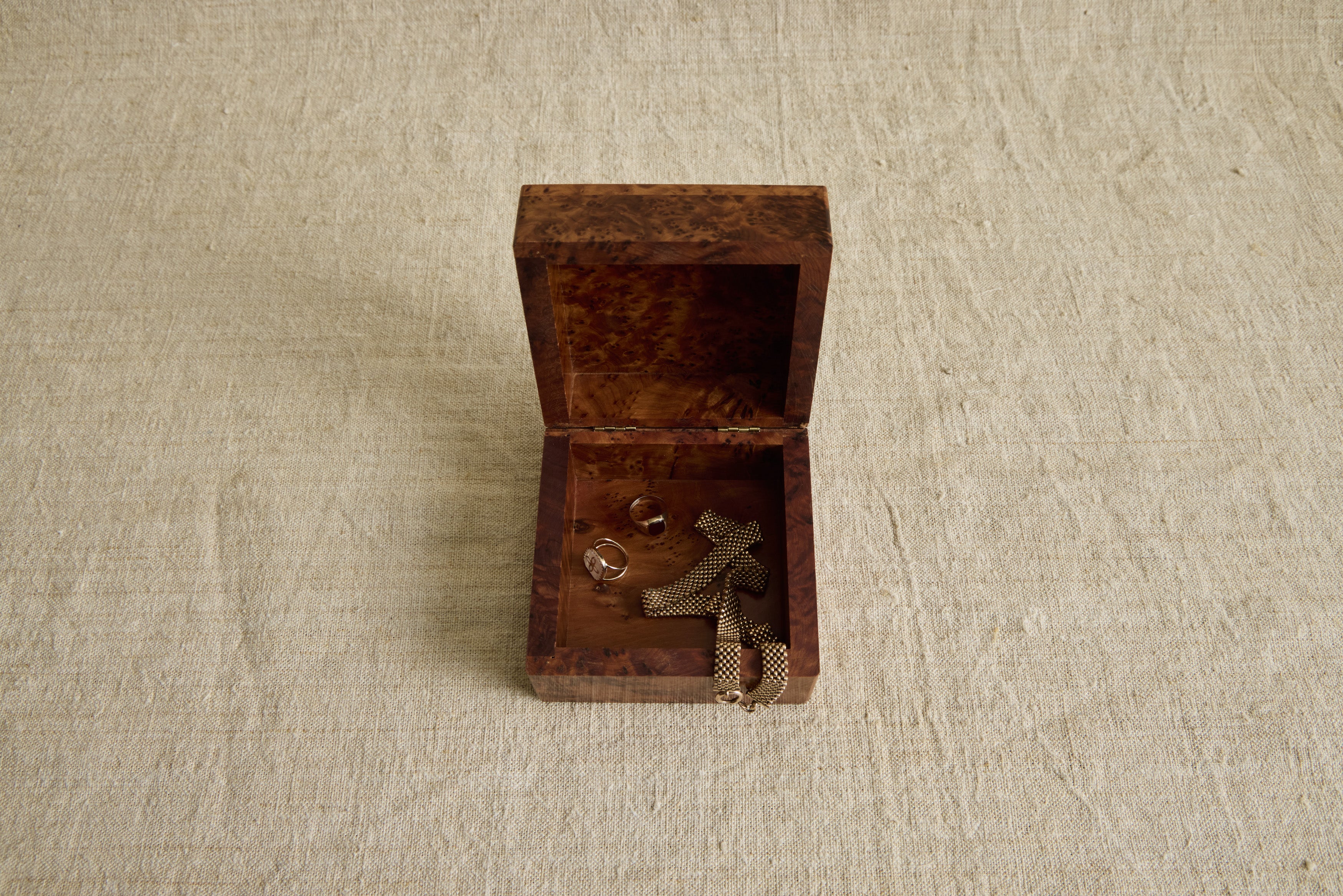 Burlwood Box in Small