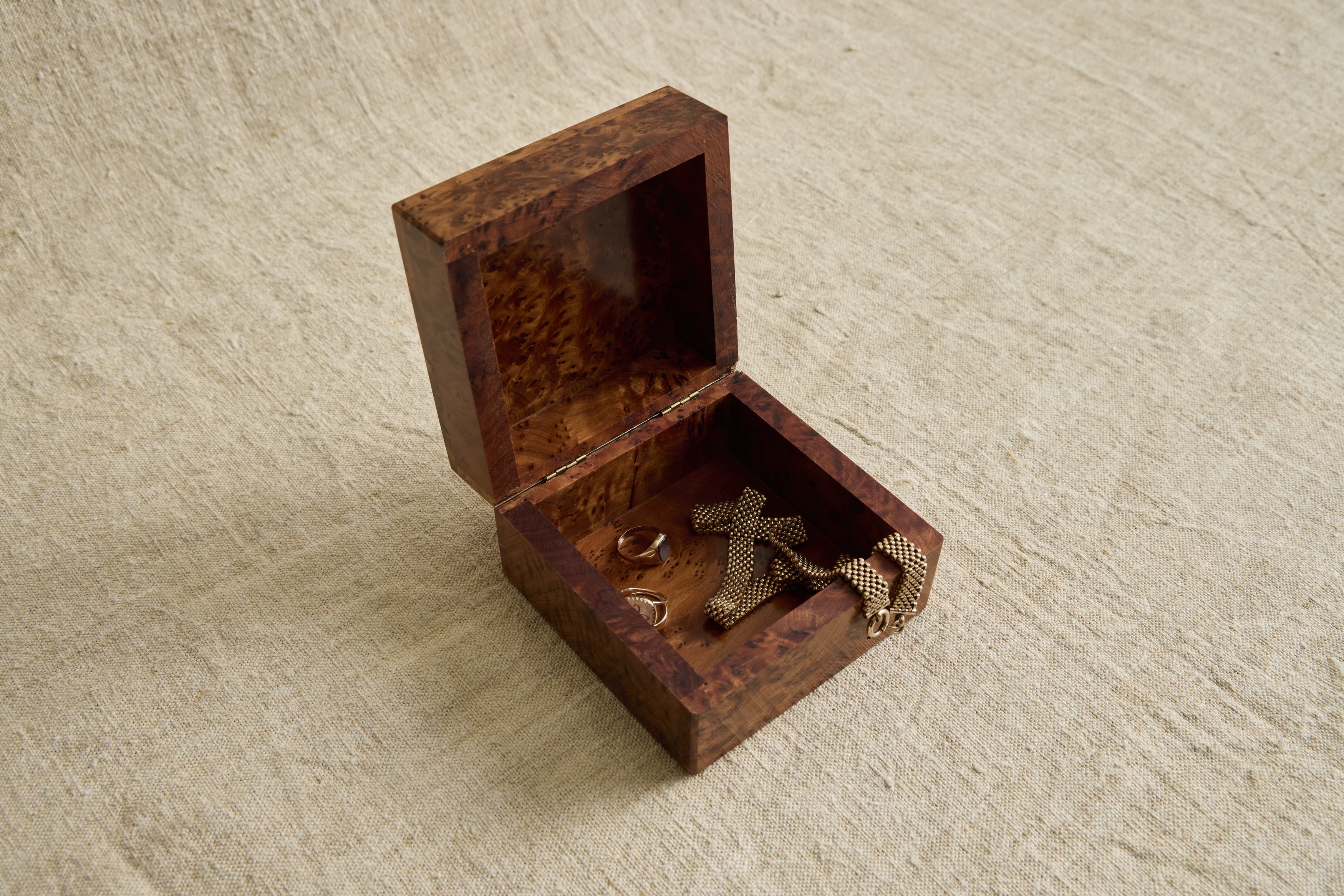 Burlwood Box in Small
