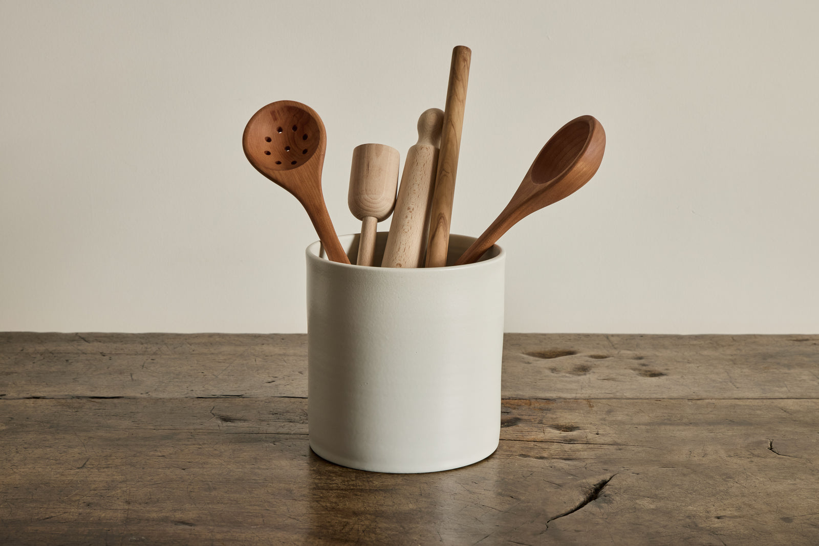 XL Utensil Holder in Cream – Nickey Kehoe