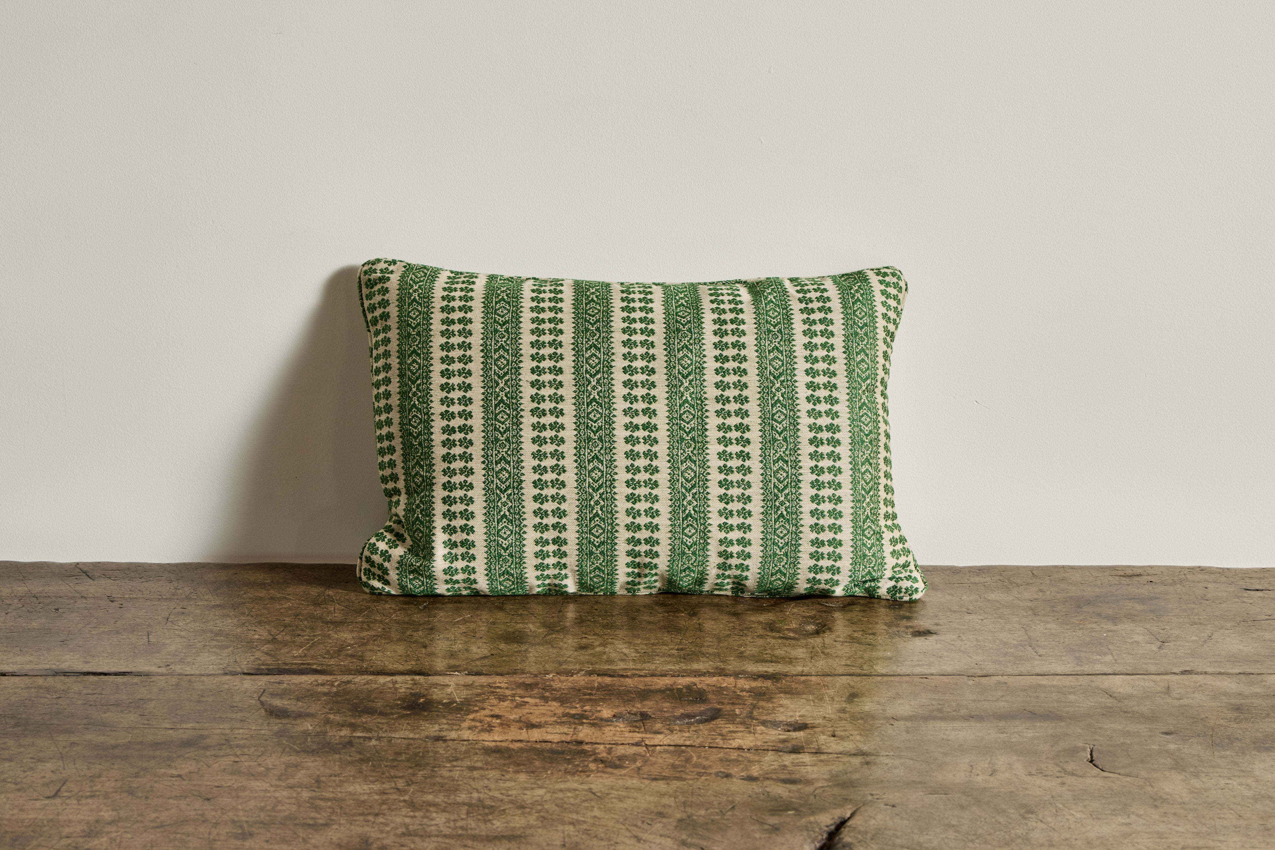 Susan Deliss Pillow in Patmos Hedge Green