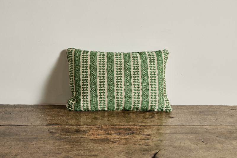 Susan Deliss Pillow in Patmos Hedge Green
