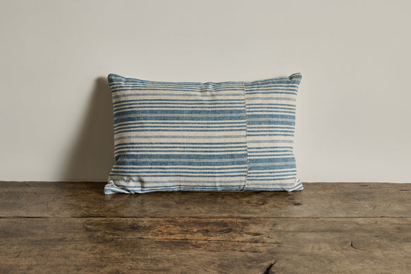 Vintage Blue Stripe Pillow
