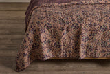 Aubergine Hash Stripe Quilt