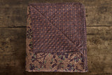 Aubergine Hash Stripe Quilt