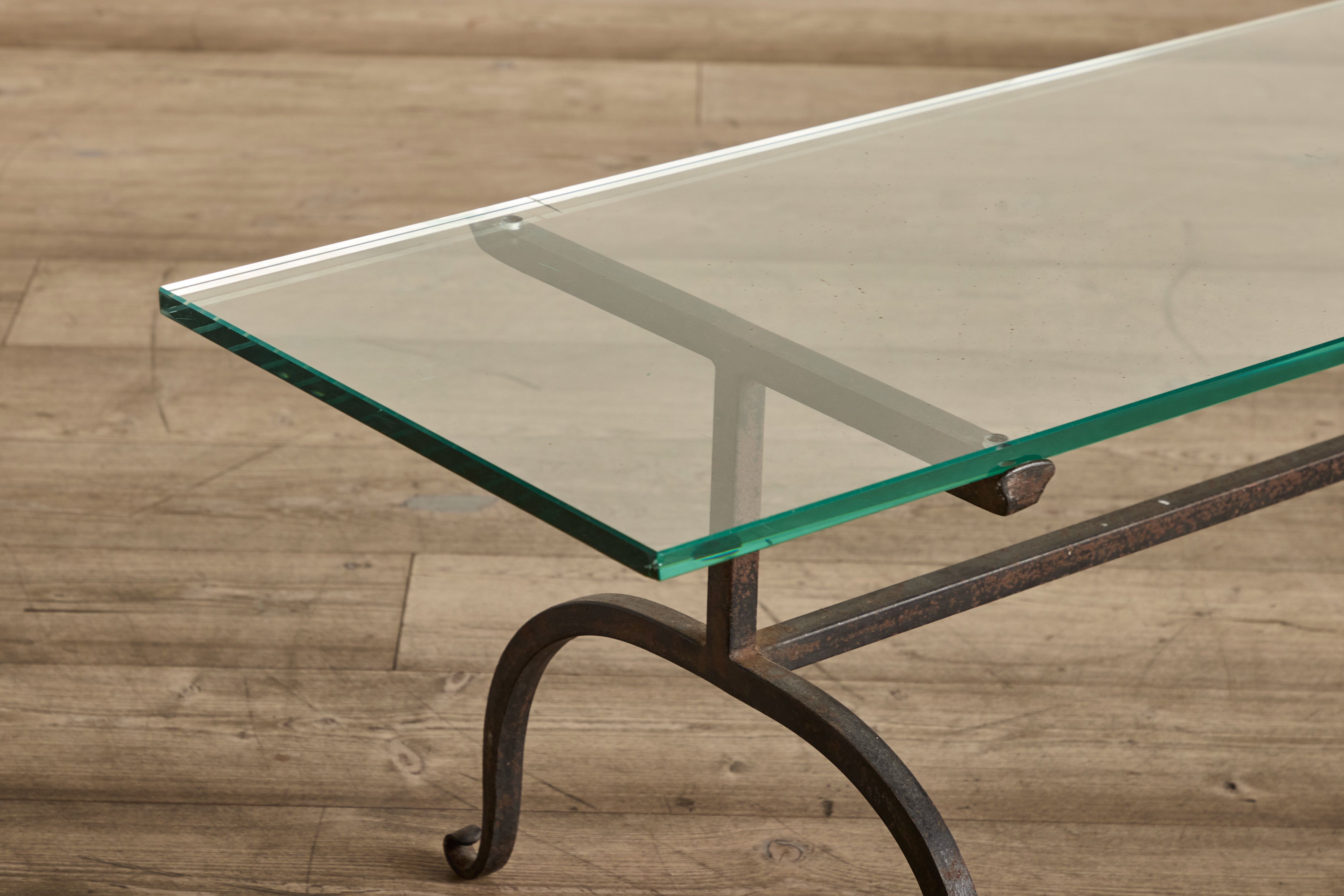 Iron & Glass Coffee Table (LA)