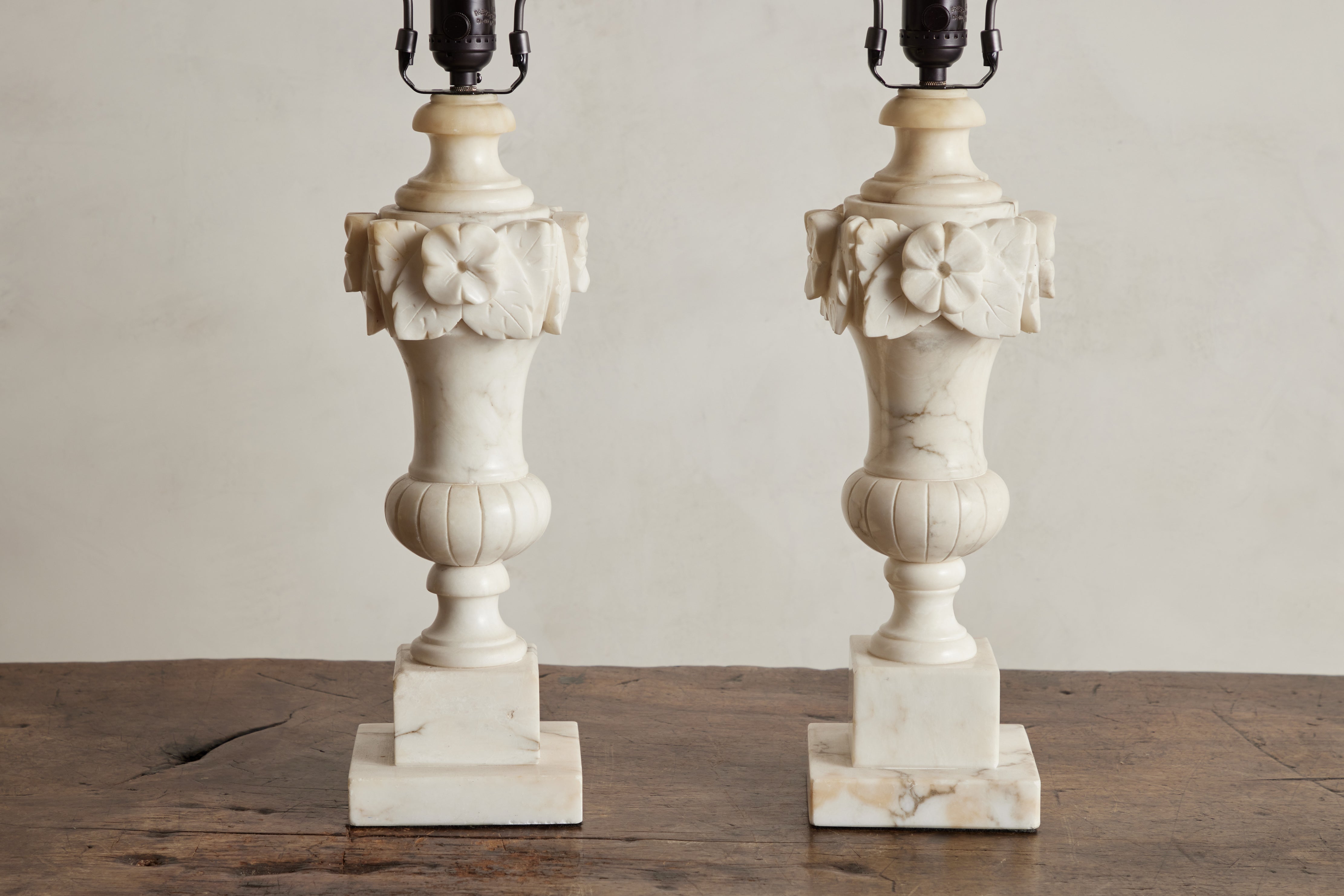 Marble Urn Lamps
