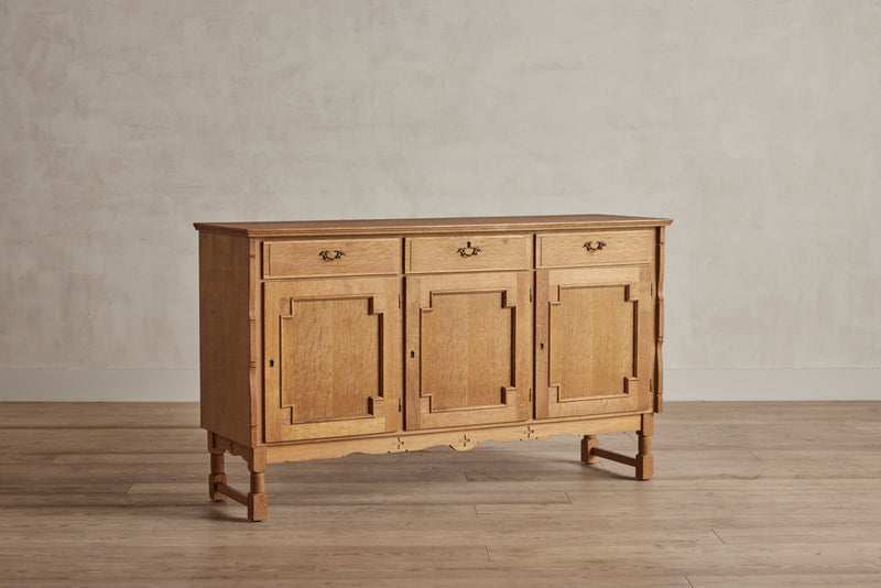 Carved Oak Credenza