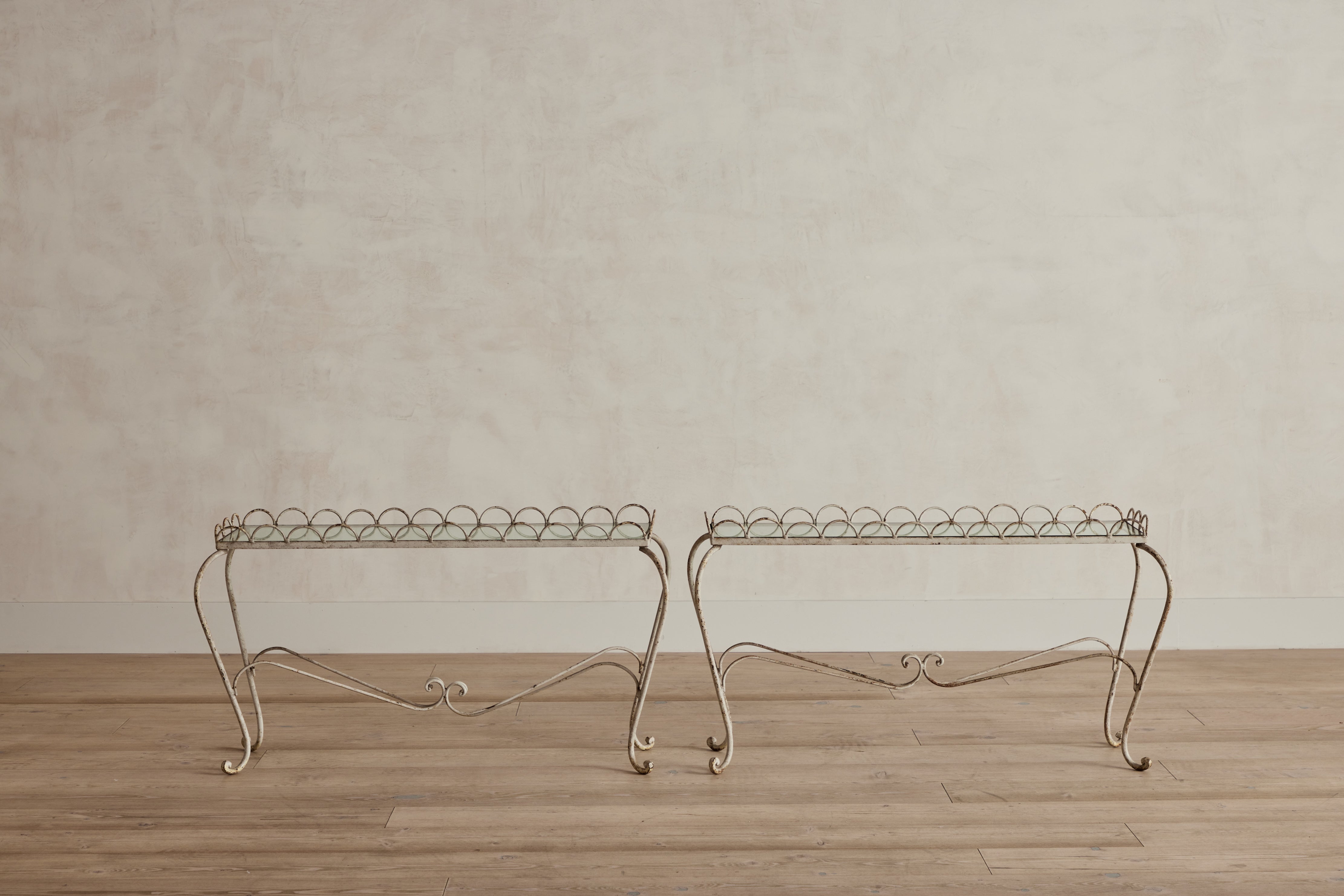 Pair of French Iron Tables