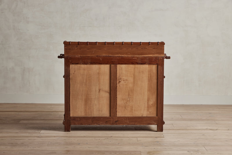 Faux Bamboo Dresser with Mirror