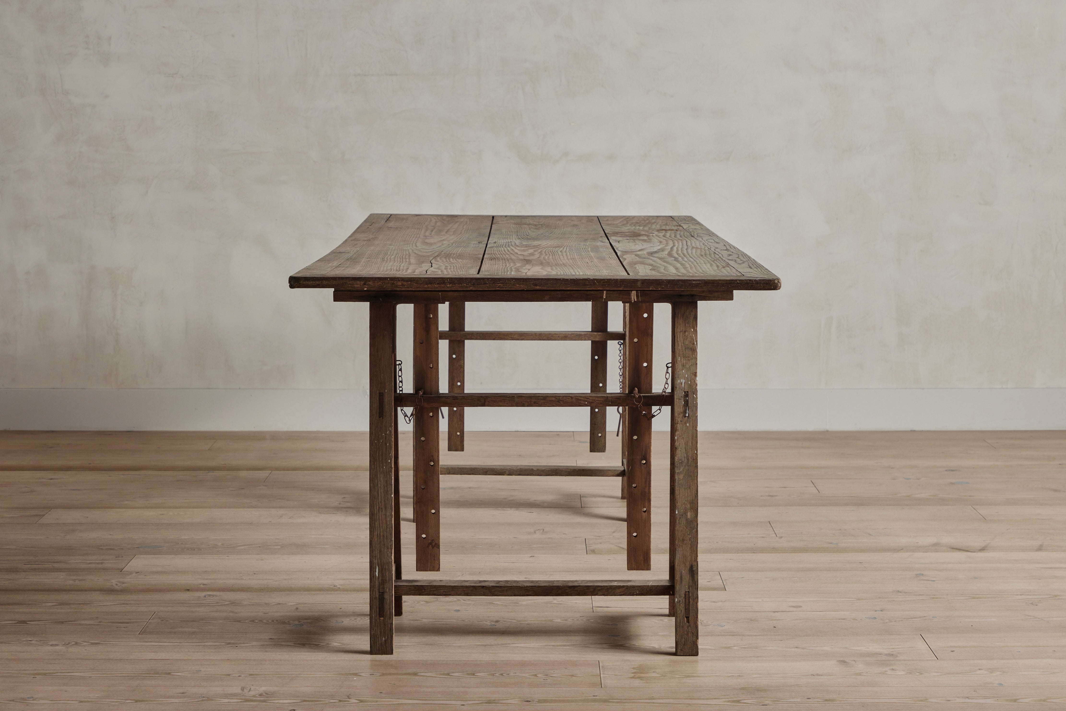 French Sawhorse Table
