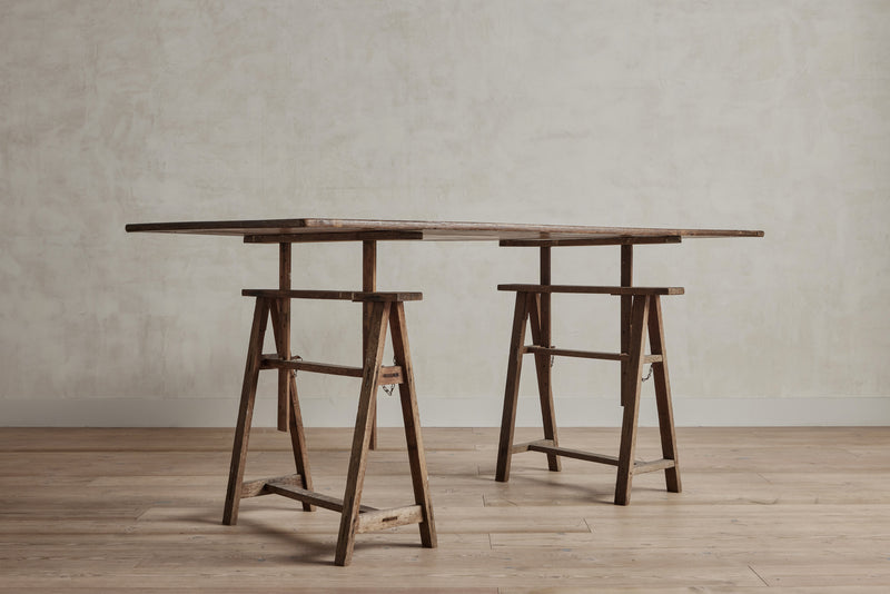 French Sawhorse Table