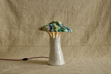 Shroom Lamp, Speckled Blue & Green