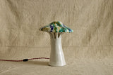 Shroom Lamp, Speckled Blue & Green