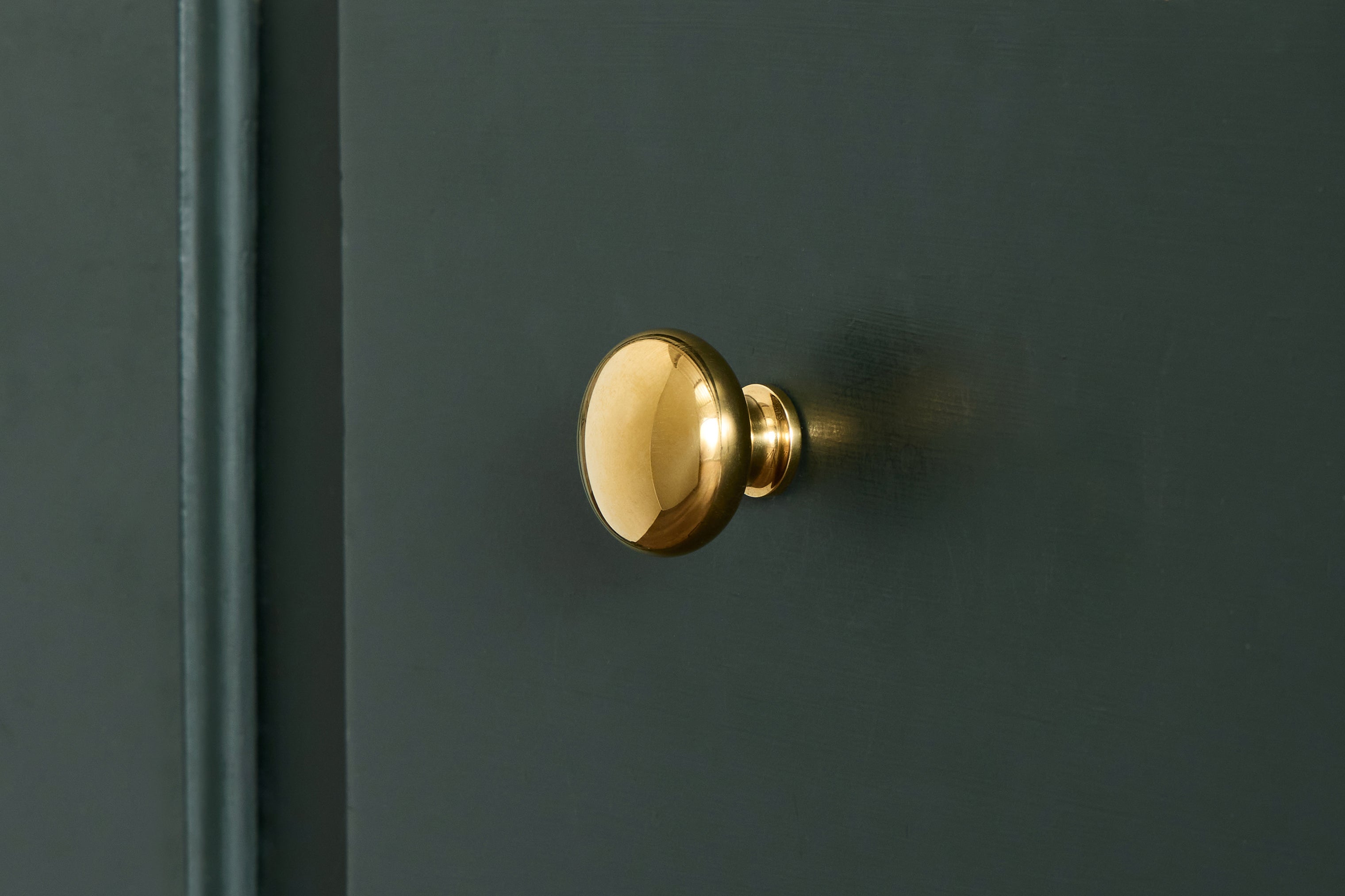Milton Knob, Polished Brass (Multiple Sizes)