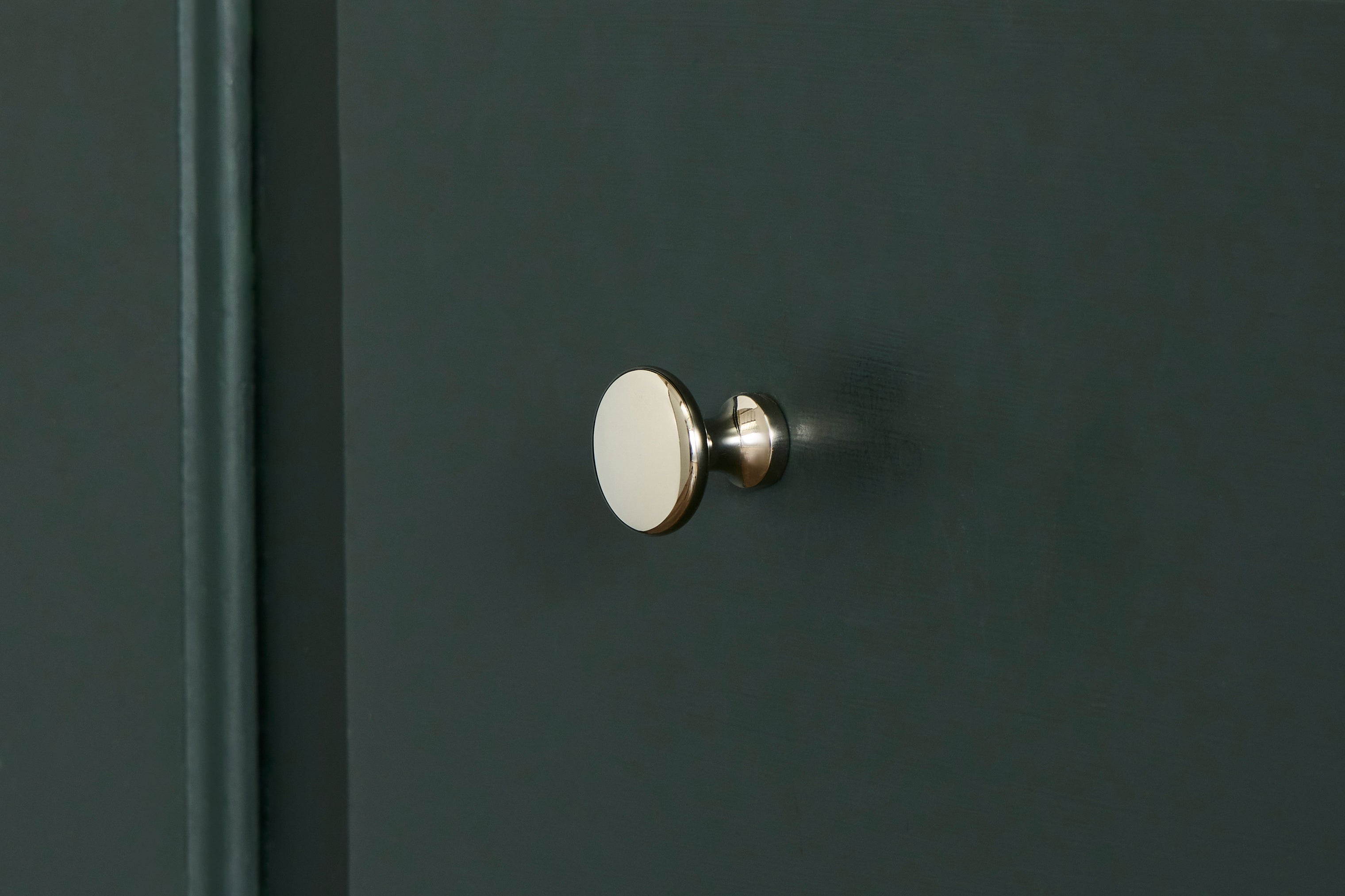 Collins Button Knob, Polished Nickel (Multiple Sizes)
