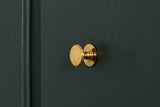 Bantam Knob, Polished Brass