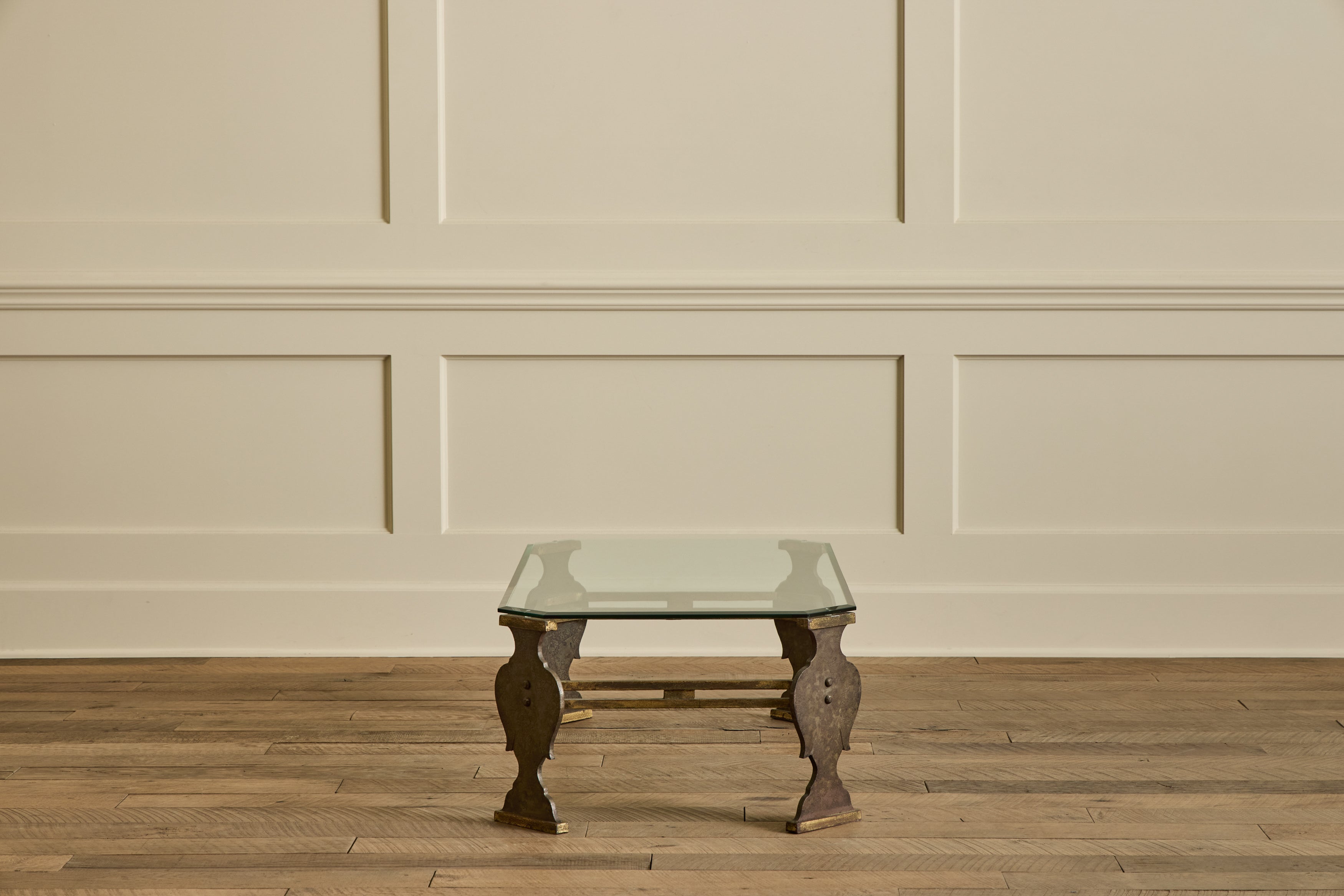 Glass & Bronze Coffee Table