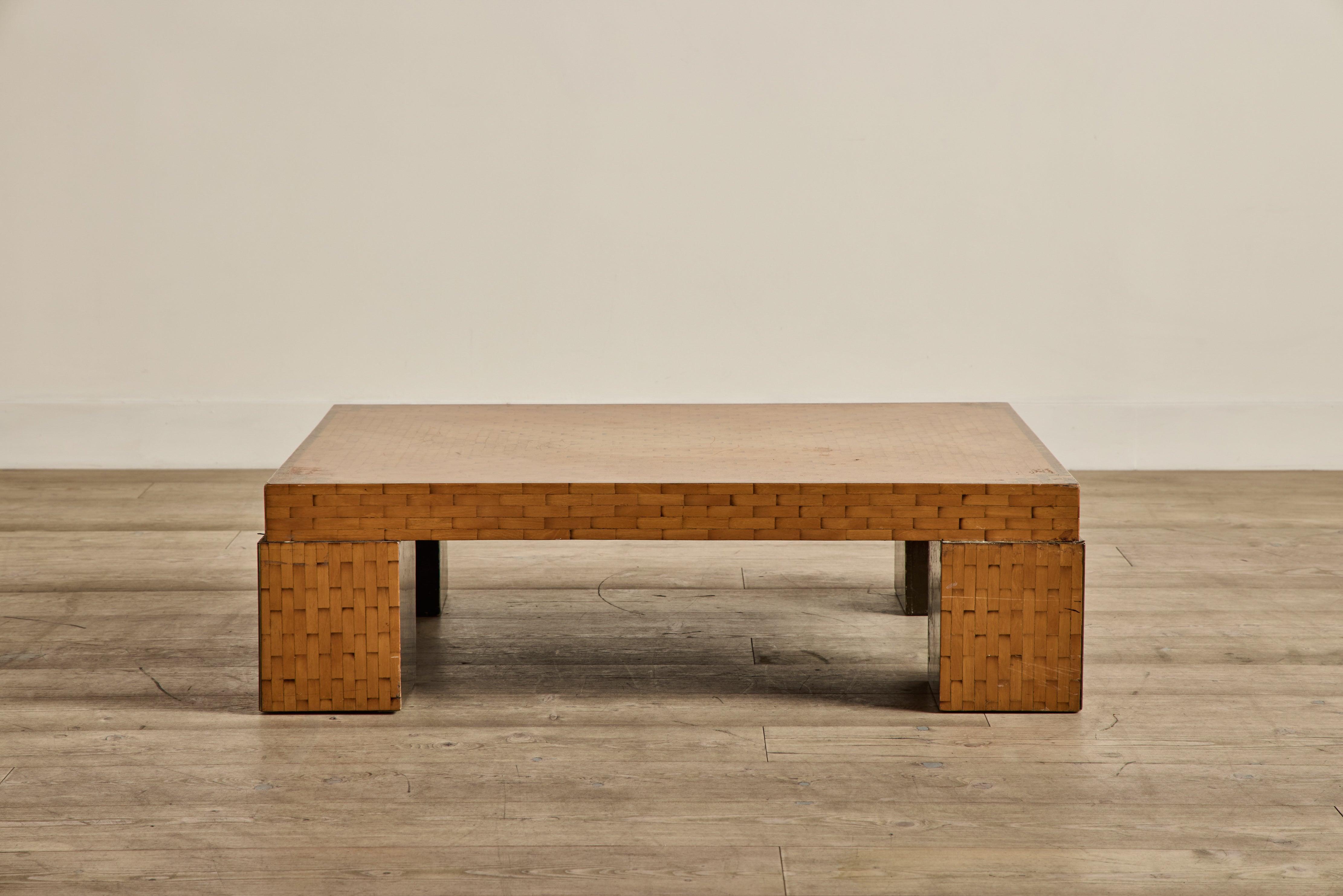 Parquet Wood Coffee Table