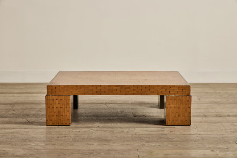 Parquet Wood Coffee Table