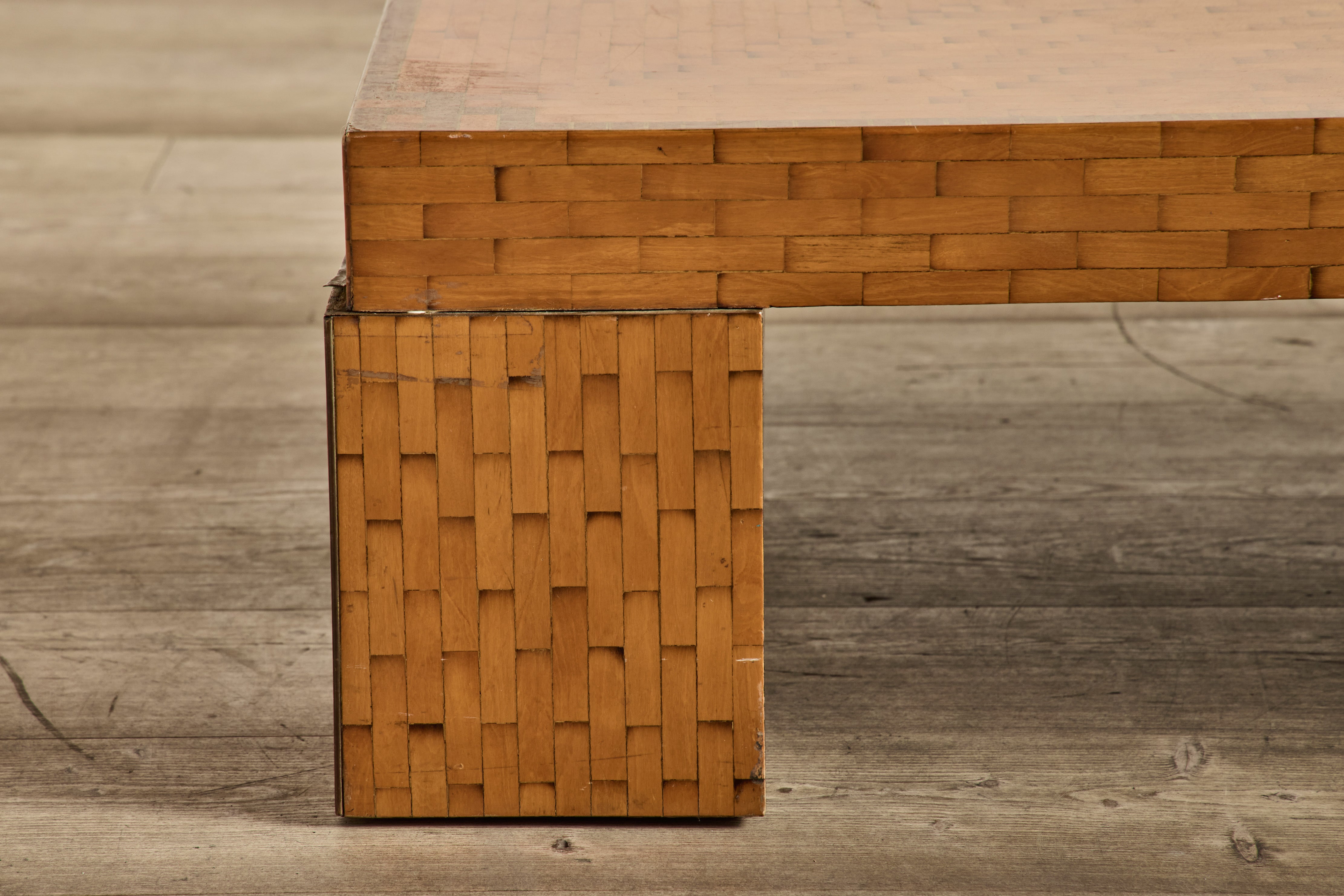 Parquet Wood Coffee Table