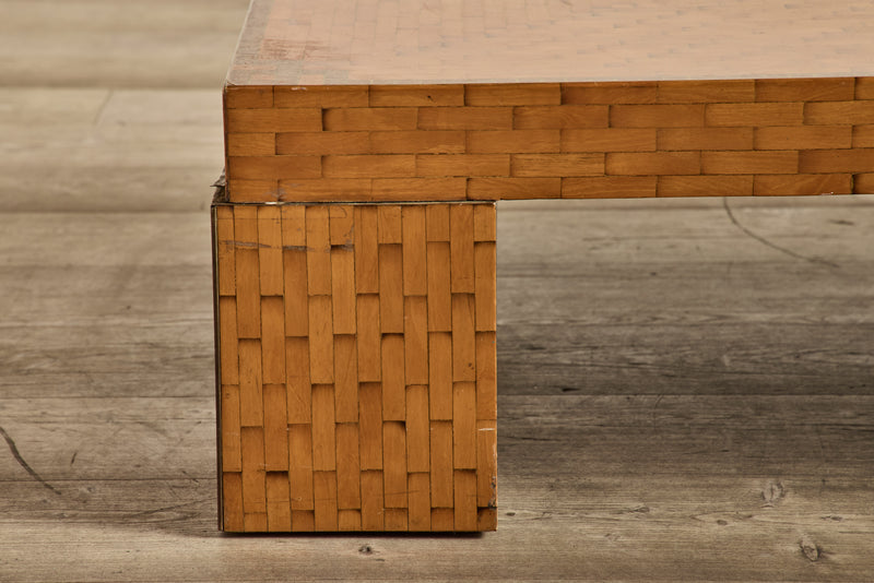 Parquet Wood Coffee Table
