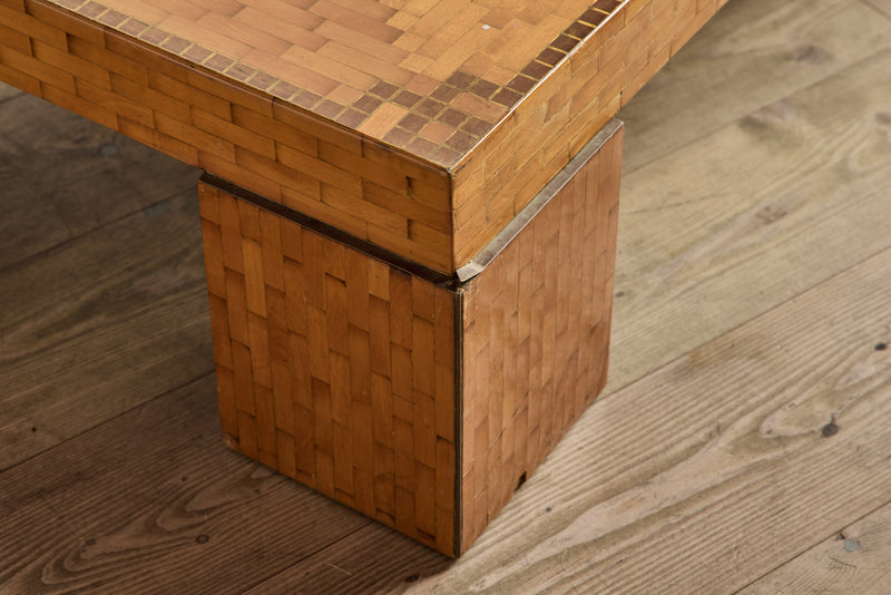 Parquet Wood Coffee Table