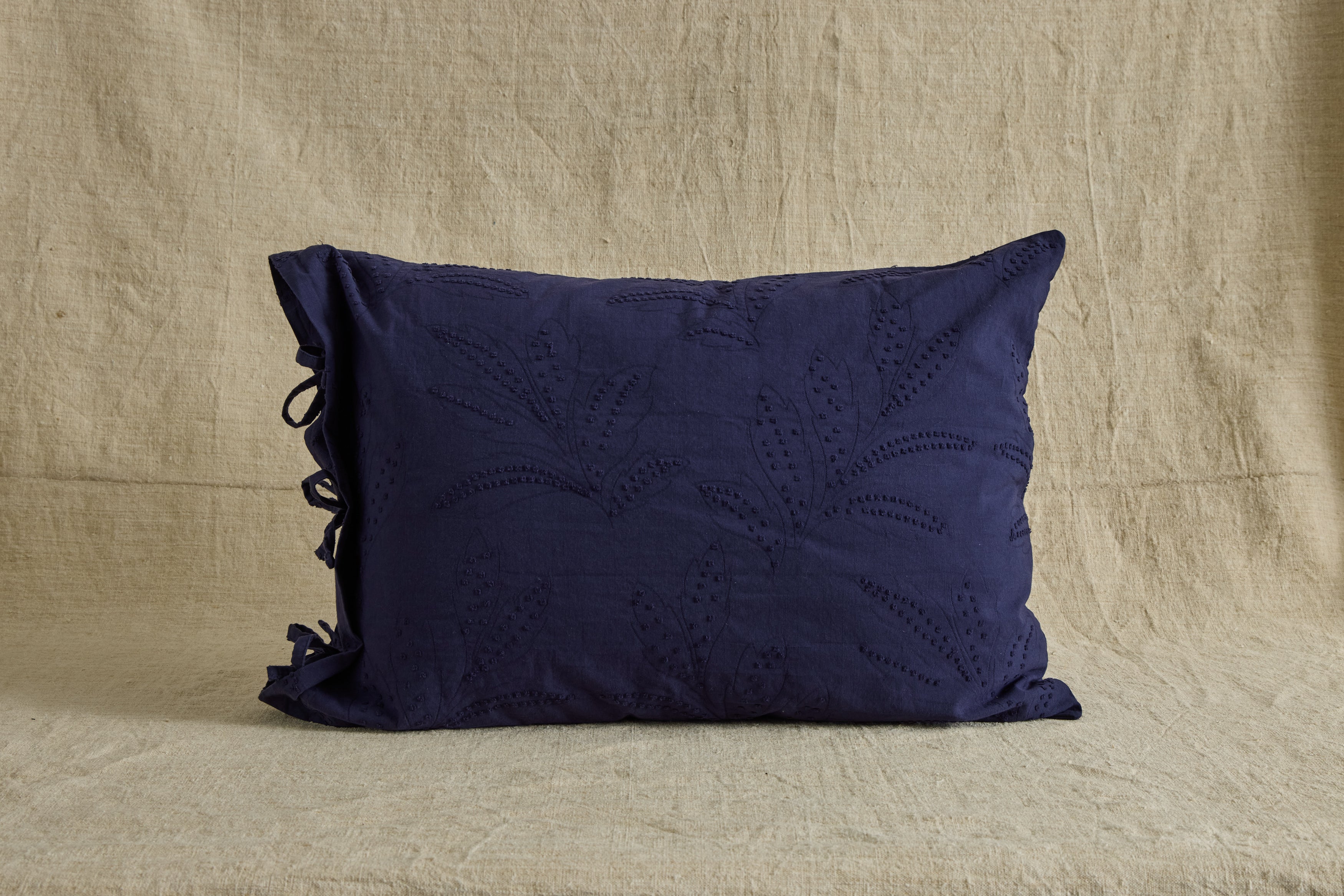 Hazel Ruffled Shams in Indigo
