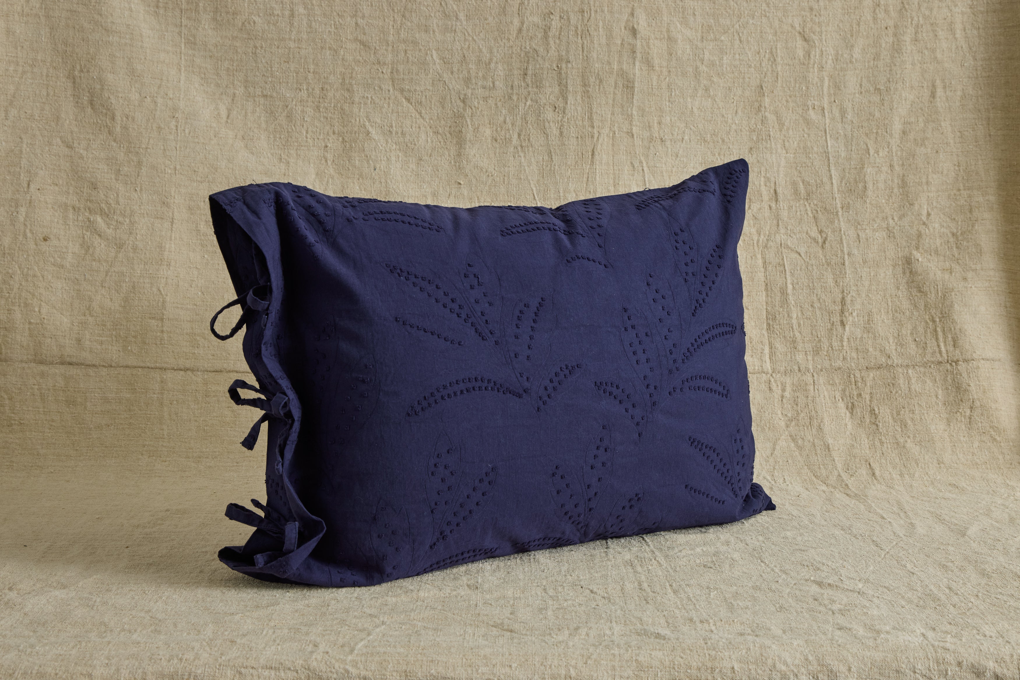 Hazel Ruffled Shams in Indigo