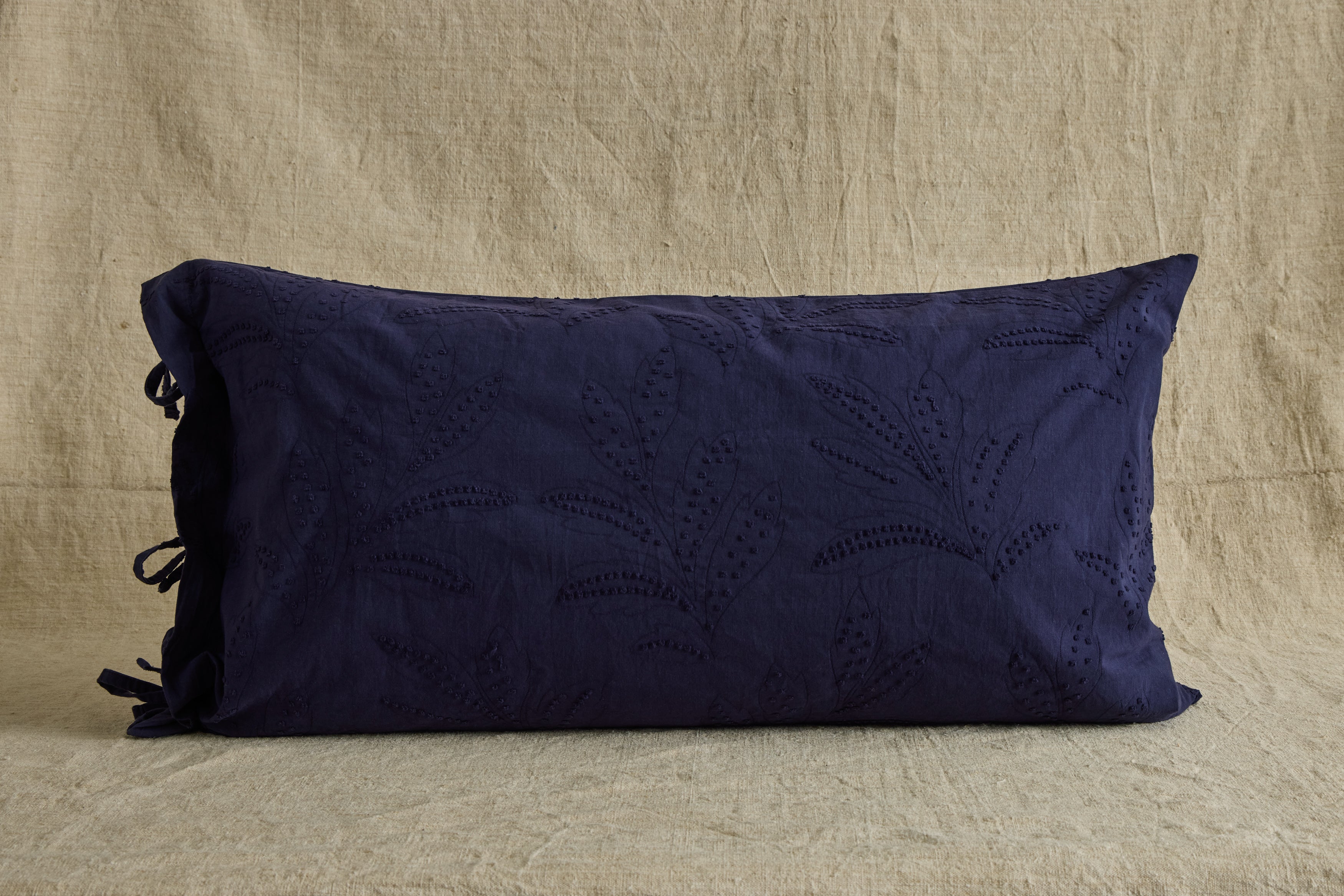 Hazel Ruffled Shams in Indigo