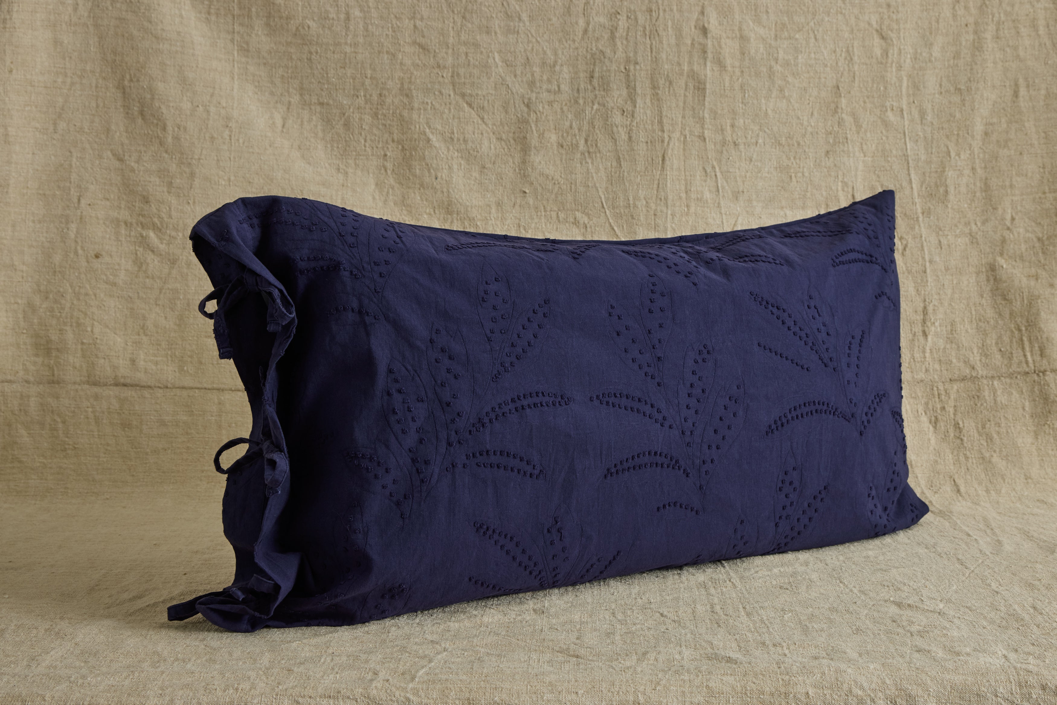 Hazel Ruffled Shams in Indigo
